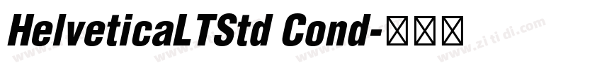 HelveticaLTStd Cond字体转换